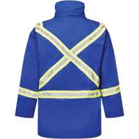 Avenger 9 oz. Flame Resistant Insulated Parka, Small, Royal Blue OSI Industrial Sales