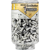 Zebras Disposable Earplugs Refill for EcoStation&reg;  Earplug Dispenser, Bulk - Canister OSI Industrial Sales