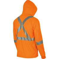 6964 Bird's-Eye Safety Hoodie, Small, High Visibility Orange OSI Industrial Sales