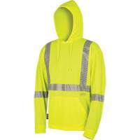 6965 Bird's-Eye Safety Hoodie, Small, High Visibility Lime-Yellow OSI Industrial Sales