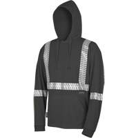 6966 Bird's-Eye Safety Hoodie, Small, Black OSI Industrial Sales