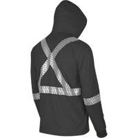 6966 Bird's-Eye Safety Hoodie, Small, Black OSI Industrial Sales