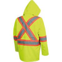 5628 The Rock  Waterproof Safety Jacket, Polyester/Polyurethane, High Visibility Lime-Yellow, Small OSI Industrial Sales
