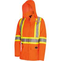 5626W The Rock Women's 300D  Quilted Safety Parka, Polyester/Polyurethane, High Visibility Orange, X-Small OSI Industrial Sales