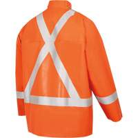 5990J Super Heavy-Duty FR/Arc Resistant Safety Rain Jacket, Small, High Visibility Orange, 11 cal/cm² OSI Industrial Sales