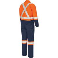 7702BBT Combine de s&eacute;curit&eacute; deux tons FR-Tech, Taille 40 (grand taille), Bleu marin/Orange, 10 cal/cm² OSI Industrial Sales
