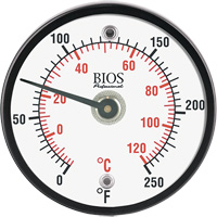 Magnetic Surface Thermometer, Non-Contact, Analogue, 0-250°F (-20-120°C) OSI Industrial Sales