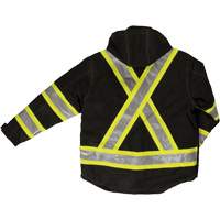 Ripstop 4-in-1 Safety Jacket, Polyester, Black, X-Small OSI Industrial Sales