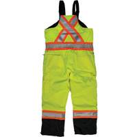 Ripstop Insulated Safety Bib Overall, Polyester, X-Small, High Visibility Lime-Yellow OSI Industrial Sales