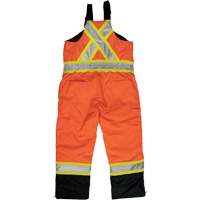 Ripstop Insulated Safety Bib Overall, Polyester, X-Small, High Visibility Orange OSI Industrial Sales