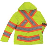 Womens Insulated Flex Safety Jacket, Polyester, High Visibility Lime-Yellow, X-Small OSI Industrial Sales