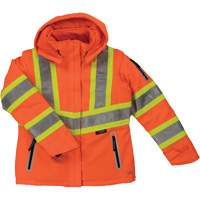 Womens Insulated Flex Safety Jacket, Polyester, High Visibility Orange, X-Small OSI Industrial Sales