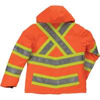 Womens Insulated Flex Safety Jacket, Polyester, High Visibility Orange, X-Small OSI Industrial Sales