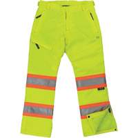 Womens Insulated Flex Safety Pant, Polyester, X-Small, High Visibility Lime-Yellow OSI Industrial Sales
