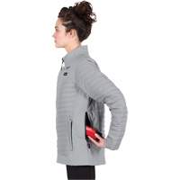 Manteau chauffant M12 Axis avec pile, Femmes, Petit, Gris OSI Industrial Sales