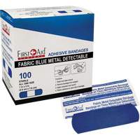 Bandages, Rectangular/Square, 3", Fabric Metal Detectable, Sterile OSI Industrial Sales