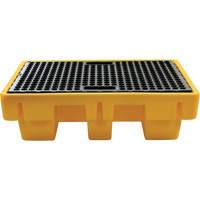 2-Drum Spill Pallet, 61 US gal. Spill Capacity, 51.5" x 36" x 15" OSI Industrial Sales