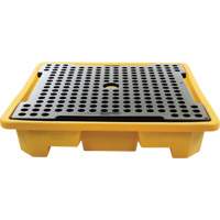 4-Drum Spill Pallet, 66 US gal. Spill Capacity, 57.5" x 57.5" x 12" OSI Industrial Sales