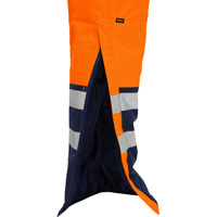 Bisley&reg; Extreme Cold Bib Overall, Polyester, Small, High Visibility Orange OSI Industrial Sales
