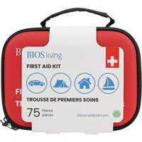 75-Piece Home & Travel First Aid Kit, Nylon Bag OSI Industrial Sales
