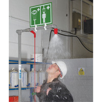 Combination Shower with Closed ABS Bowl & Top Inlet, Pedestal OSI Industrial Sales