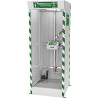 Emergency Cubicle Shower & Covered Eye & Face Wash with Sump Pump OSI Industrial Sales