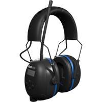 Black & Blue Air Defender AM/FM BT Earmuffs, Headband Style, 25 dB OSI Industrial Sales