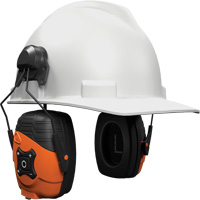 Safety Orange Link 2.0 Bluetooth Earmuffs, Cap Mount Style, 21 dB OSI Industrial Sales