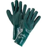 Gants verts &agrave; double enduit, 12" lo, PVC, Doublure en Jersey de coton, 70 mils OSI Industrial Sales