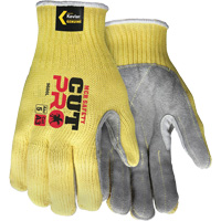 CutPro&reg; Cut Resistant Work Gloves with Split Leather Palm, Size Small, 7 Gauge, Kevlar&reg; Shell, ASTM ANSI Level A3 OSI Industrial Sales