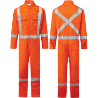 Bizflame&reg; 88/12 Iona 7 oz. FR510 FR Coverall, Size 36, Orange OSI Industrial Sales