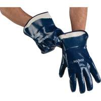 Gants &agrave; poignet de s&eacute;curit&eacute; de poids lourd, 10/T-Grand, R&ecirc;vetement Nitrile, Enveloppe en Coton OSI Industrial Sales