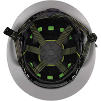 Casque Fibre Metal de style escalade avec bordure compl&egrave;te, R&eacute;pond aux normes CSA type 2, Suspension Rochet, Ventil&eacute; OSI Industrial Sales