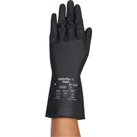 Gants r&eacute;sistants aux produits chimiques AlphaTec 87-118, Taille Petit/7, 12,6" lo, Latex de caoutchouc, Doublure en Coton, 31-mil OSI Industrial Sales