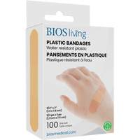 Water-Resistant Bandages, Rectangular/Square, 3", Plastic, Sterile OSI Industrial Sales
