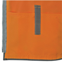 Pioneer Mesh Back Zip Front Surveyor Safety Vest, High Visibility Orange, Small, Polyester OSI Industrial Sales