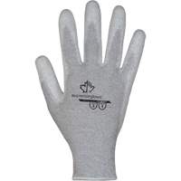 KnitActiv Electrostatic Dissipative Low-Linting White Gloves, 5, Polyurethane Coating, 13 Gauge, Nylon/Cotton Shell OSI Industrial Sales