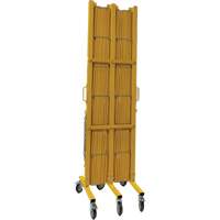 Barri&egrave;re extensible, 84" h x 20' lo, Jaune OSI Industrial Sales