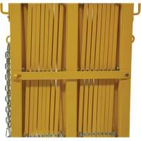 Barri&egrave;re extensible, 84" h x 20' lo, Jaune OSI Industrial Sales