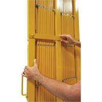 Barri&egrave;re extensible, 84" h x 20' lo, Jaune OSI Industrial Sales