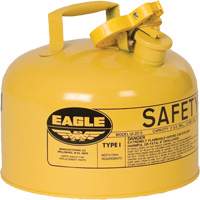 Safety Can for Diesel, Type I, Galvanized Steel, 2.5 US gal., Yellow, FM Approved/UL/ULC Listed OSI Industrial Sales