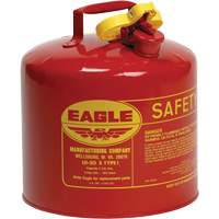 Safety Can for Flammables, Type I, Galvanized Steel, 5 US gal., Red, FM Approved/UL/ULC Listed OSI Industrial Sales