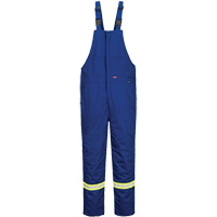 Bizflame&reg; 88/12 Insulated Bib Pants, Cotton/Nylon, Small, Blue OSI Industrial Sales