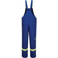 Bizflame&reg; 88/12 Insulated Bib Pants, Cotton/Nylon, Small, Blue OSI Industrial Sales