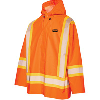 R804 Hurricane Rain Jacket, Small, High Visibility Orange OSI Industrial Sales