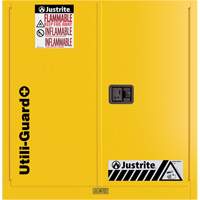 Utili-Guard+ Flammable Safety Cabinet, 30 gal., 1 Door, 43" W x 44" H x 22" D OSI Industrial Sales