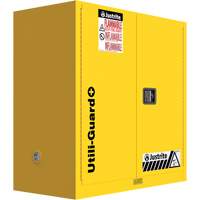 Utili-Guard+ Flammable Safety Cabinet, 30 gal., 1 Door, 43" W x 44" H x 22" D OSI Industrial Sales