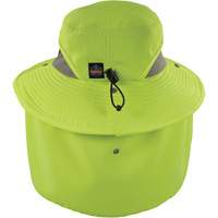 Chill-Its 8934 Ranger Hat with Neck Shade, Small/Medium, Hi-Vis Lime OSI Industrial Sales