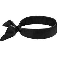 Chill-Its 6702 Cooling Headband with Embedded Polymers & Tie Closure, Black OSI Industrial Sales