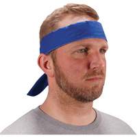 Chill-Its 6702 Cooling Headband with Embedded Polymers & Tie Closure, Blue OSI Industrial Sales